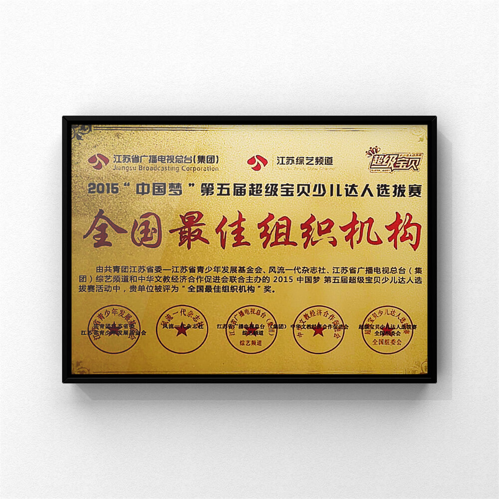 2015“中国梦”第五届超级宝贝少儿达人选拔赛全国最佳组织机构
